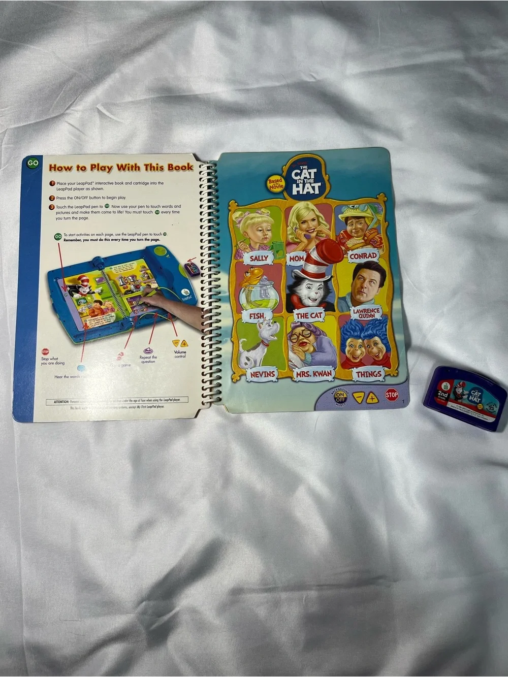 LeapFrog LeapPad The Cat in the Hat 2nd Grade Reading Book & Cartridge